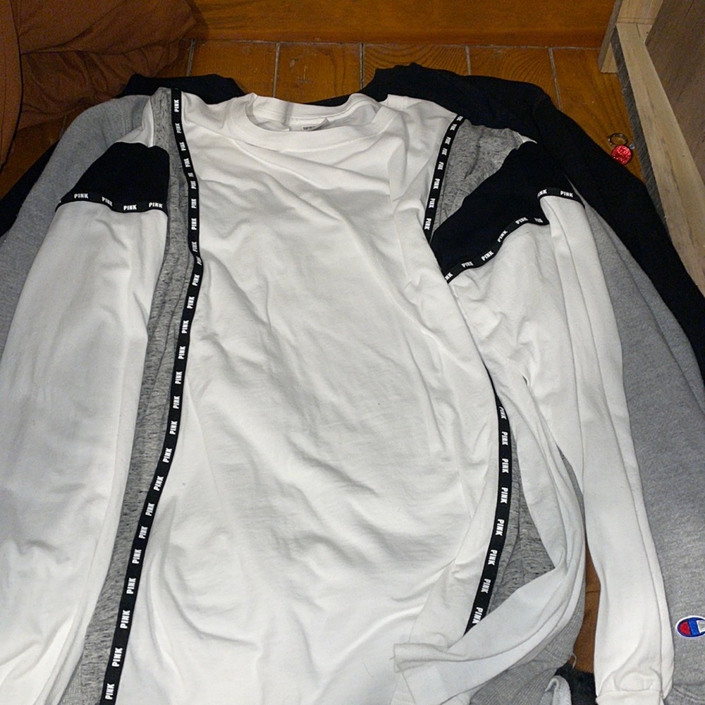 PINK never worn white long sleeve